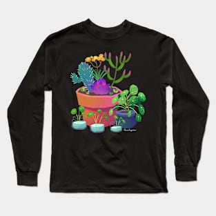 Succulents in pots Long Sleeve T-Shirt